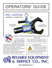 Reliable Equipment & Service REL-4000SA Operator's Manual
