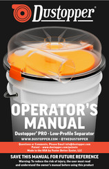 Dustopper PRO Operator's Manual