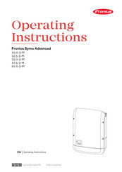 Fronius Symo 10.0-3-M Operating Instructions Manual