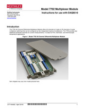 Tektronix Keithley 7702 Instructions For Use Manual