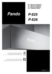 Pando P-825 Installation Manual