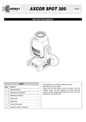 Claypaky C61725 Instruction Manual