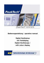 PeakTech 1215 Operation Manual