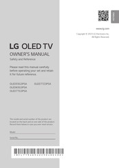 LG OLED77Z3PSA Owner's Manual
