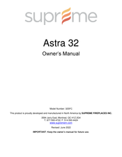 SUPREME Astra 32 Owner's Manual