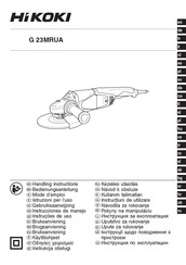 HIKOKI G 23MRUA Handling Instructions Manual
