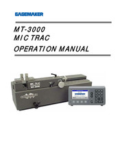 GAGEMAKER MIC TRAC MT-3024 Operation Manual