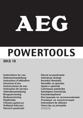 AEG BKS18LI-401B Instructions For Use Manual