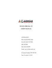 Laversab 6300L User Manual