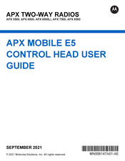 Motorola APX E5 User Manual