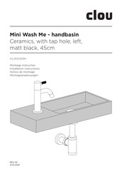 Clou Mini Wash Me CL/03.12234 Installation Instructions Manual