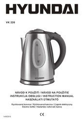 Hyundai VK 226 Instruction Manual