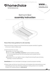 Homechoice Belmont Bed Assembly Instructions Manual