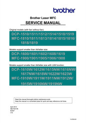 Brother DCP-1512 Service Manual
