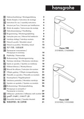 Hans Grohe Focus 190 31608 Series Instructions For Use/Assembly Instructions