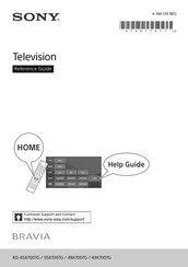 Sony Bravia KD-55X7007G Reference Manual