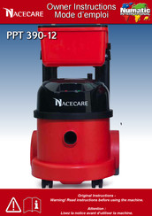 Numatic Nacecare PPT 390-12 Owner's Instructions Manual