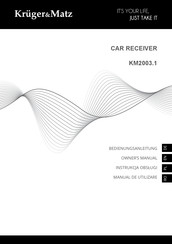 Krüger & Matz KM2003.1 Owner's Manual