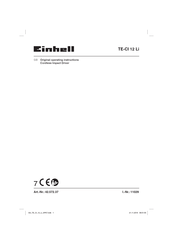 EINHELL TE-CI 12 Li Original Operating Instructions