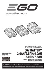 Ego Power+ BA1400 Operator's Manual