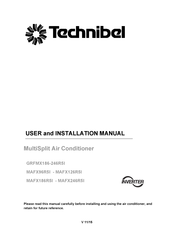 Technibel GRFMX186-246R5I User And Installation Manual
