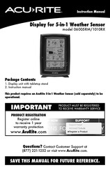 ACU-RITE 06005RM/1010RX Instruction Manual