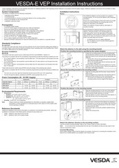 VESDA VESDA-E VEP-A00-1P Installation Instructions