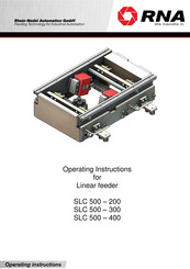 RNA SLC 500-400 Operating Instructions Manual