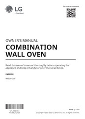 LG WCES6428F Owner's Manual