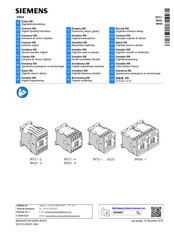 Siemens SIRIUS 3RT2.1 2 Series Original Operating Instructions
