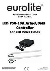 EuroLite LED PSU-10A Artnet/DMX Controller for LED Pixel Tubes User Manual