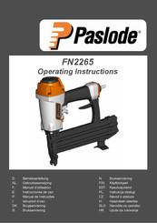 Paslode FN2265 Operating Instructions Manual