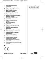 Hurricane 34.331.81 Operating Instructions Manual