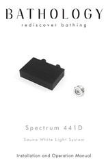 Bathology Spectrum 441D Installation And Operation Manual