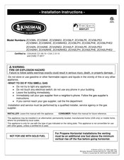 Kingsman Fireplaces Marquis Bentley ZCV39LPH Installation Instructions Manual