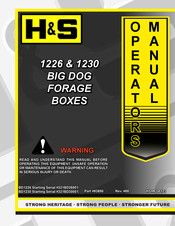 H&S 1226 Operator's Manual