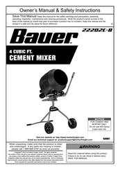 Bauer 22202E-B Owner's Manual & Safety Instructions