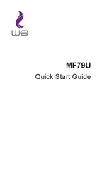We MF79U Quick Start Manual