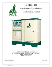 OGSI MOGS - 100 Installation, Operation And Maintenance Manual