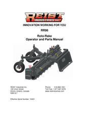 REIST INDUSTRIES Roto-Rake RR96 Operator And Parts Manual