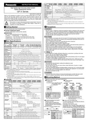 Panasonic GP-XC5SE Instruction Manual