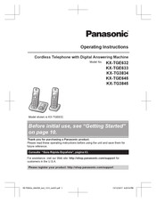Panasonic KX-TG3845M Operating Instructions Manual