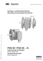 Baumer POG 90 Mounting And Operating Instructions