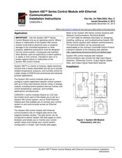 Johnson Controls Penn System 450 Series Installation Instructions Manual