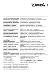 DURAVIT B.2 Series Instructions For Mounting And Use