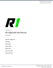 Digital Control TERATRAK R1 User Manual