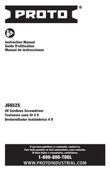 Proto J6652S Instruction Manual