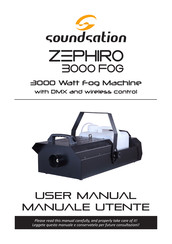 soundsation ZEPHIRO 3000 FOG User Manual