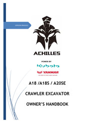 Kubota ACHILLES A18 Owner's Handbook Manual