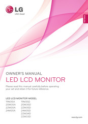 LG 22M33D Owner's Manual